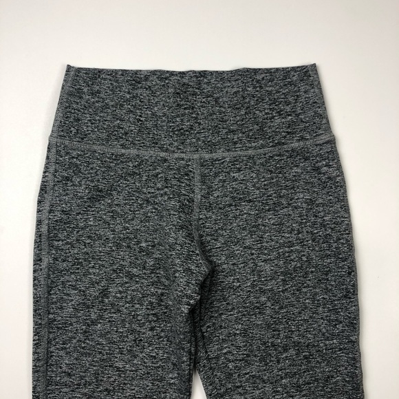 Joah Brown Lift Leggings Marled Gray Scallop Ankle - Picture 3 of 7